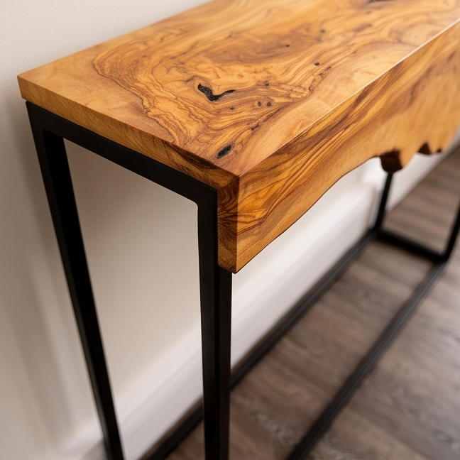 Hallway table with Metal Frame