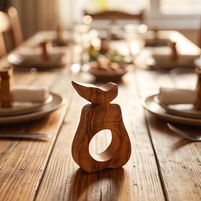Olive Wood Classic Napkin Holder