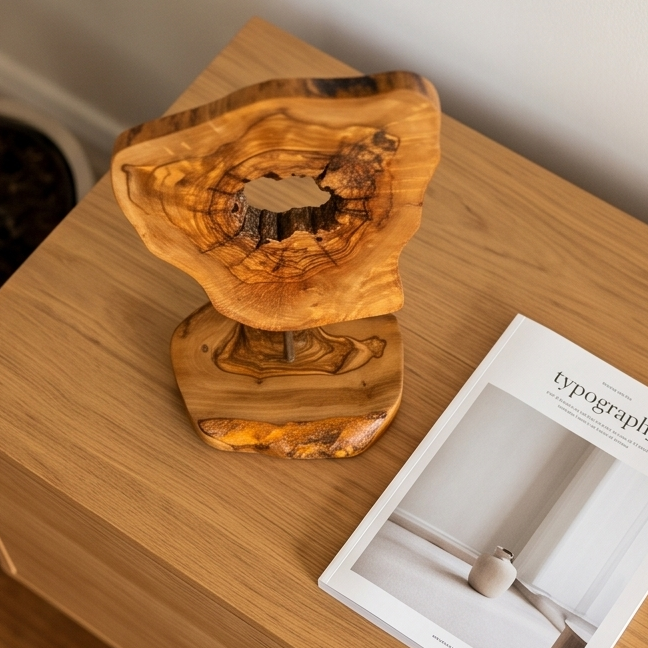 Olive Wood Unique Decorative Sculpture, home decor, decoration