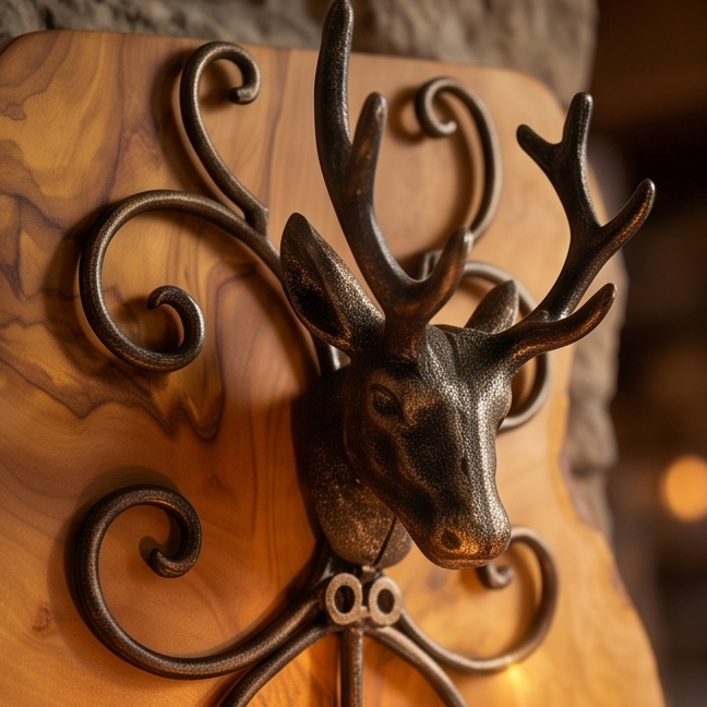 Wall Mounted Stag Candle Holder