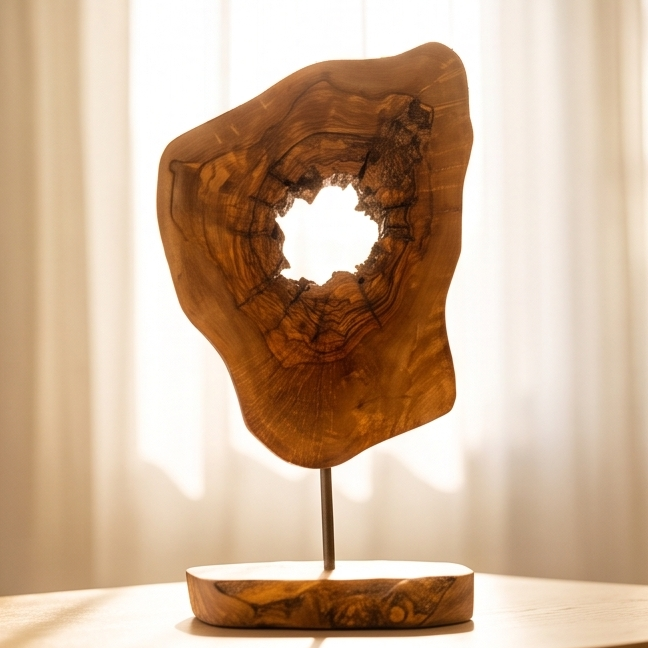 Olive Wood Unique Decorative Sculpture, home decor, decoration