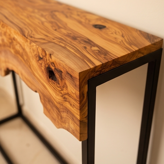 Hallway table with Metal Frame