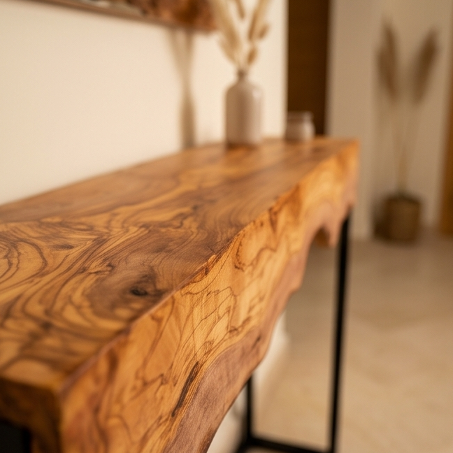 Hallway table with Metal Frame