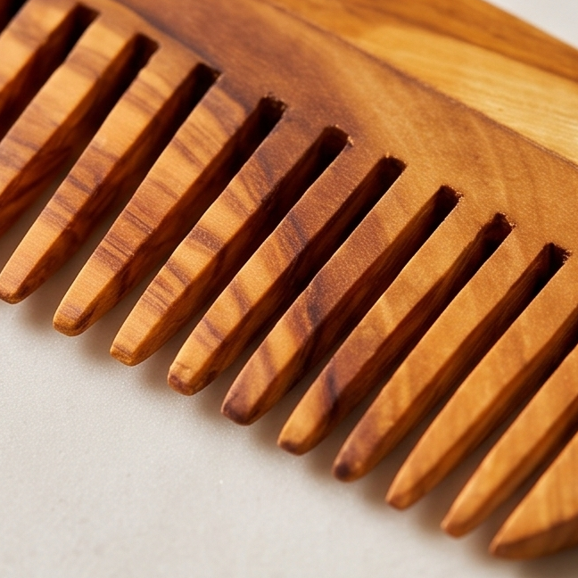 Olive Wood 14 Tine Hair Comb