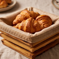 Olive Wood Square Shaped Bread Basket 18 cm