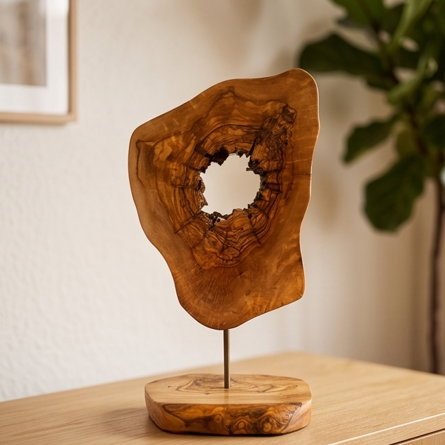 Olive Wood Unique Decorative Sculpture, home decor, decoration