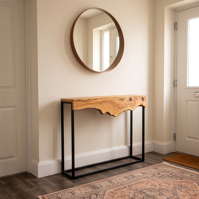 Hallway table with Metal Frame