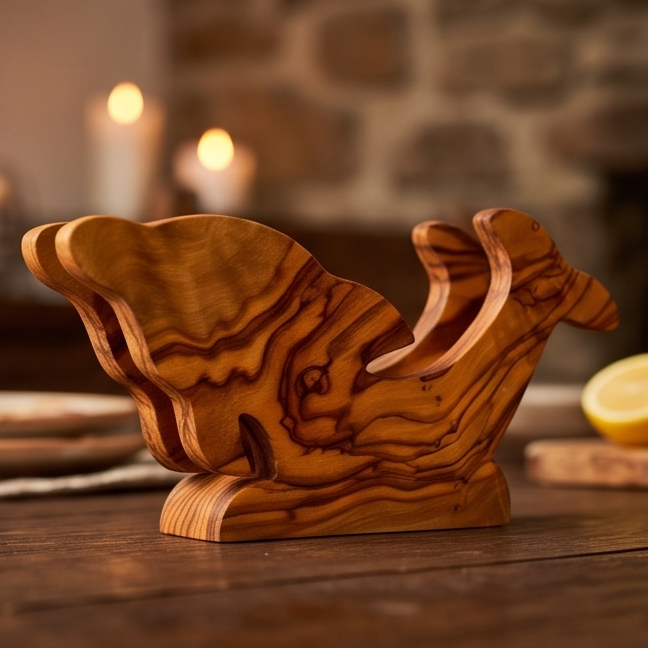 Olive Wood Napkin Holder | Various Shapes