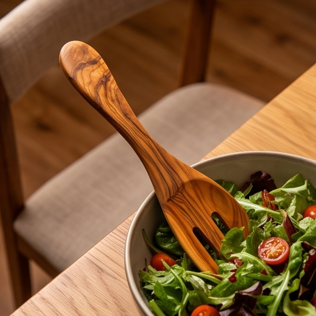 Olive Wood Cutlery 25 cm