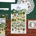 Suatelier Forest Botanical Stickers - Nature Decals for Journaling