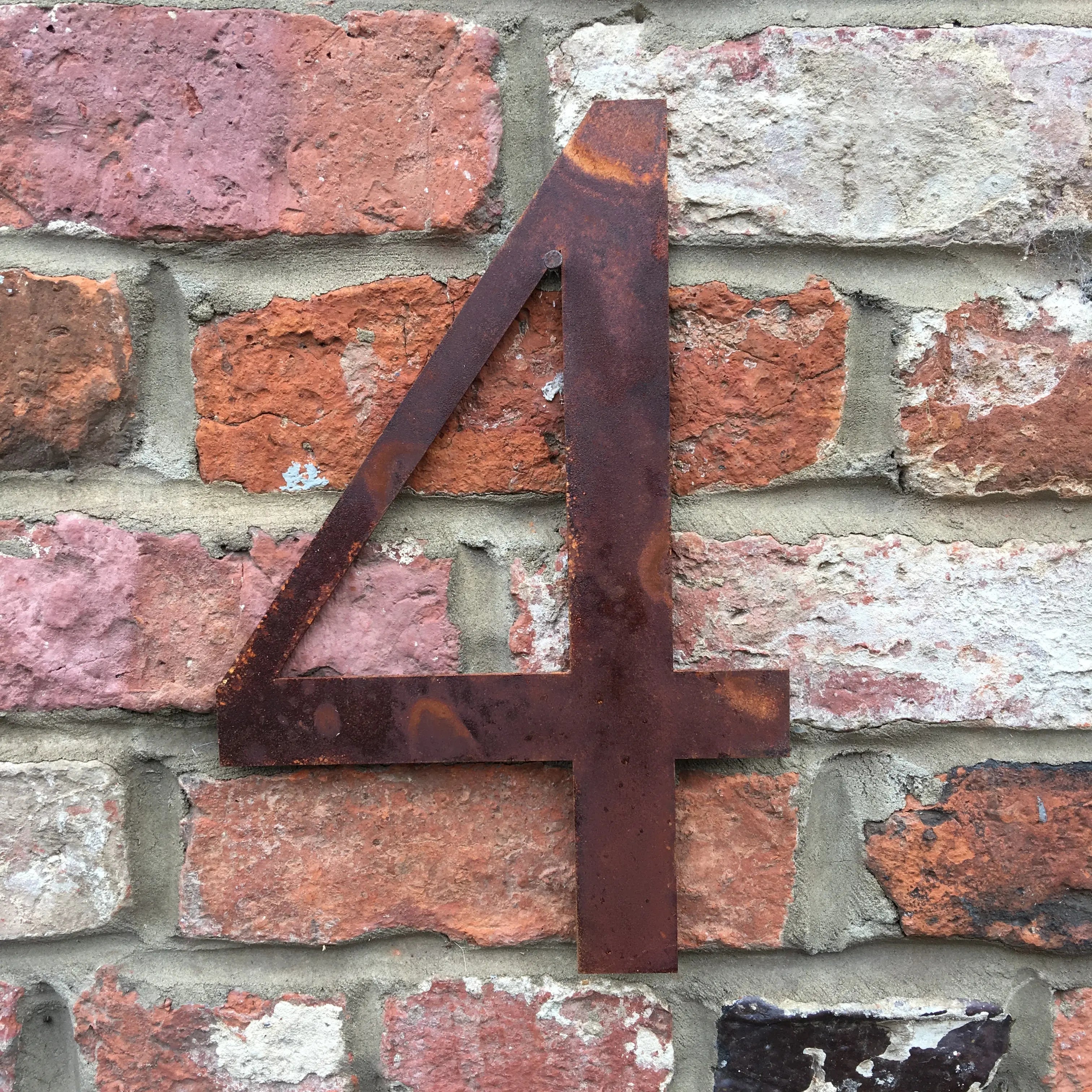 Rustic Metal Letters & Numbers | 5" or 12" Steel Signs by Rustic Warehouse