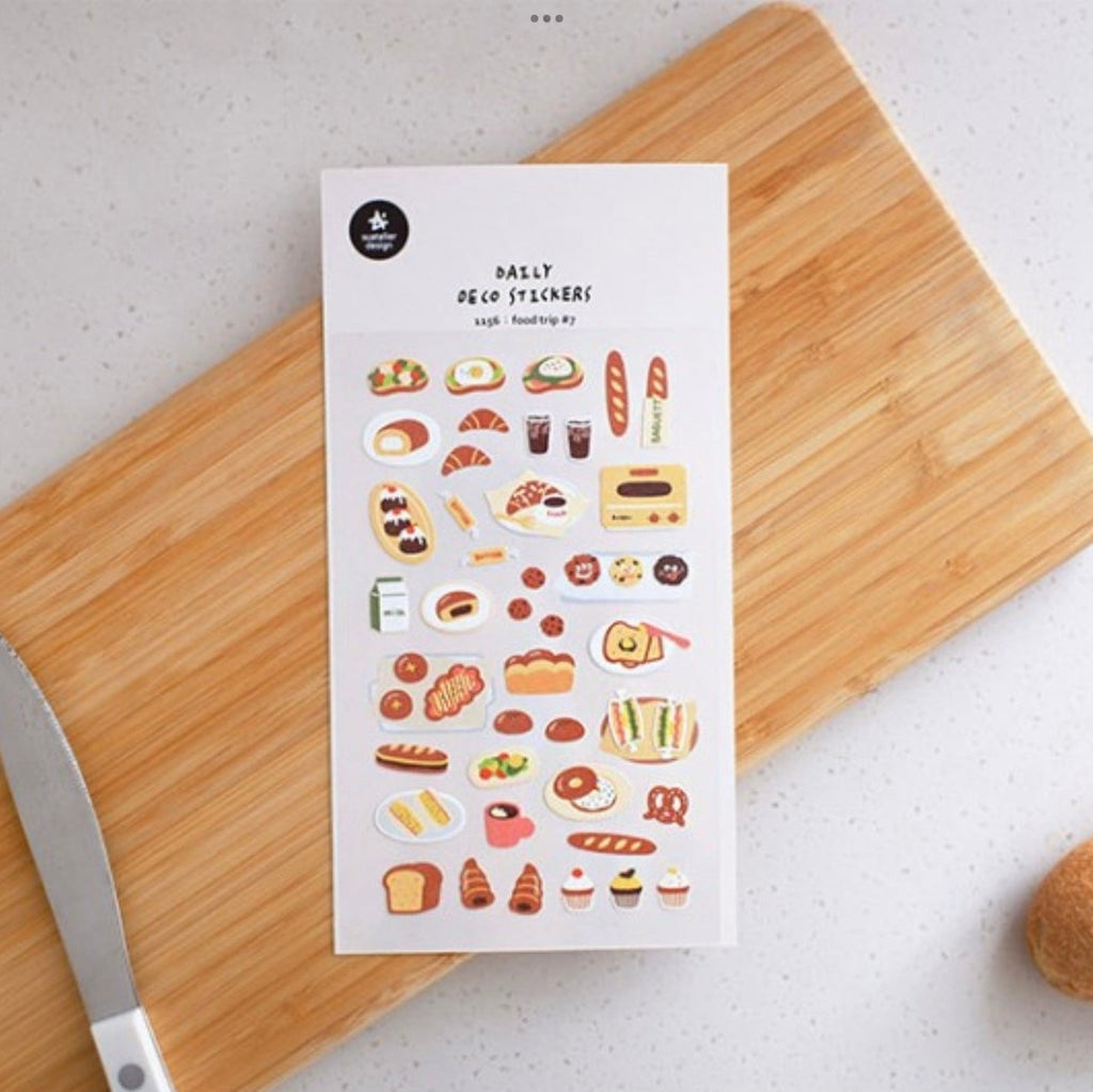 LuLuFun Studio Suatelier Food Trip #7 Sticker Sheet for Journaling