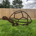 Large Rusty Metal Tortoise Garden Statue | Rustic Warehouse Norfolk