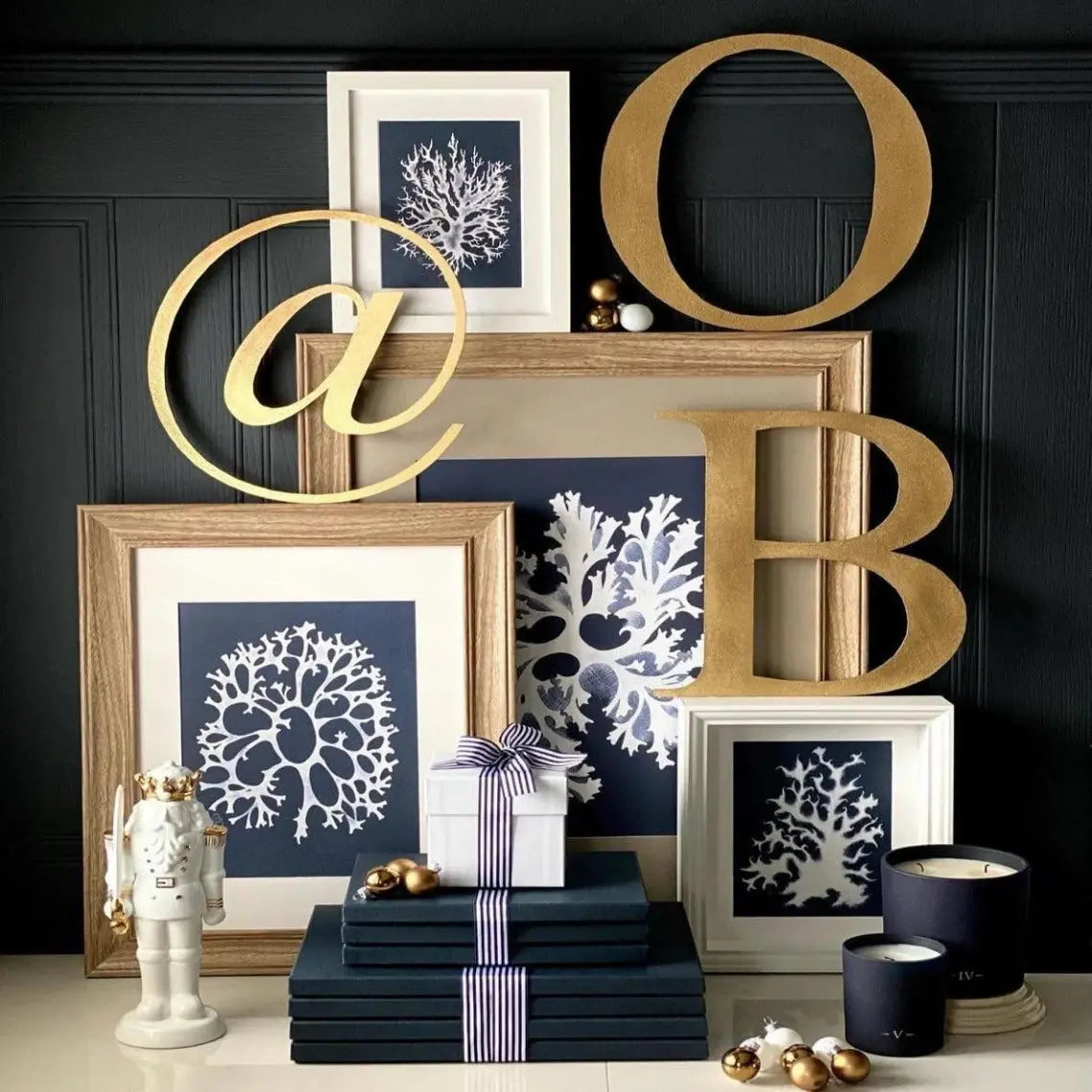 Rustic Distressed Gold Metal Letters | Classic Steel Wall Signage by RWN