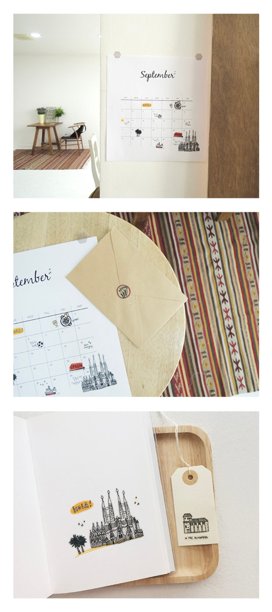 Suatelier Hola Decorative Stickers for Journaling and Scrapbooking