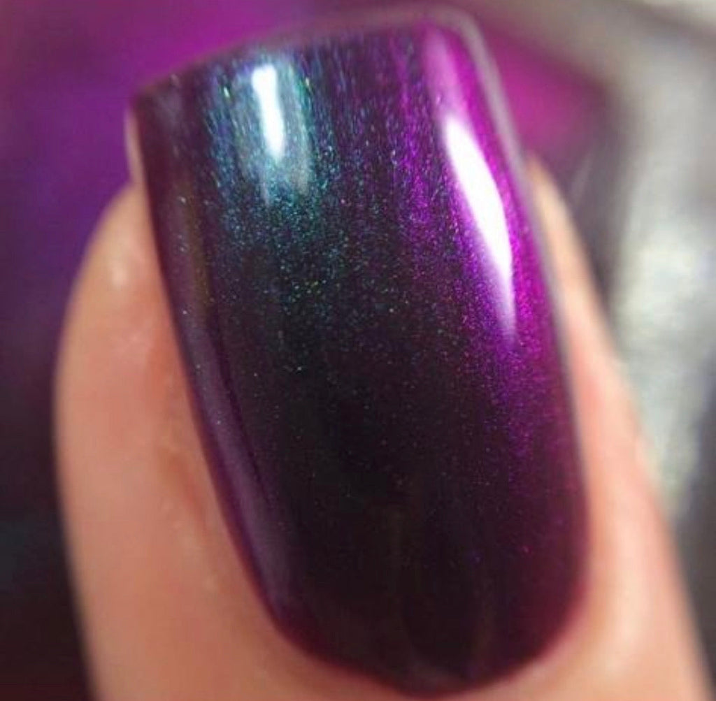 Radioactive Unicorn Coven Purple Shimmer Nail Polish – Vegan 10ml
