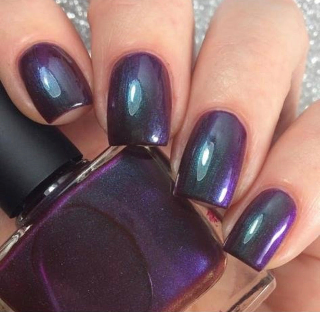 Radioactive Unicorn Coven Purple Shimmer Nail Polish – Vegan 10ml