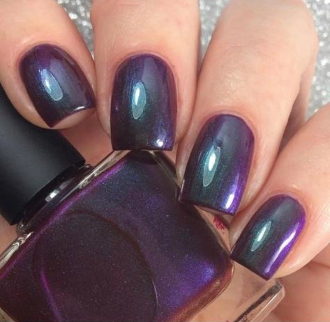 Radioactive Unicorn Coven Purple Shimmer Nail Polish – Vegan 10ml