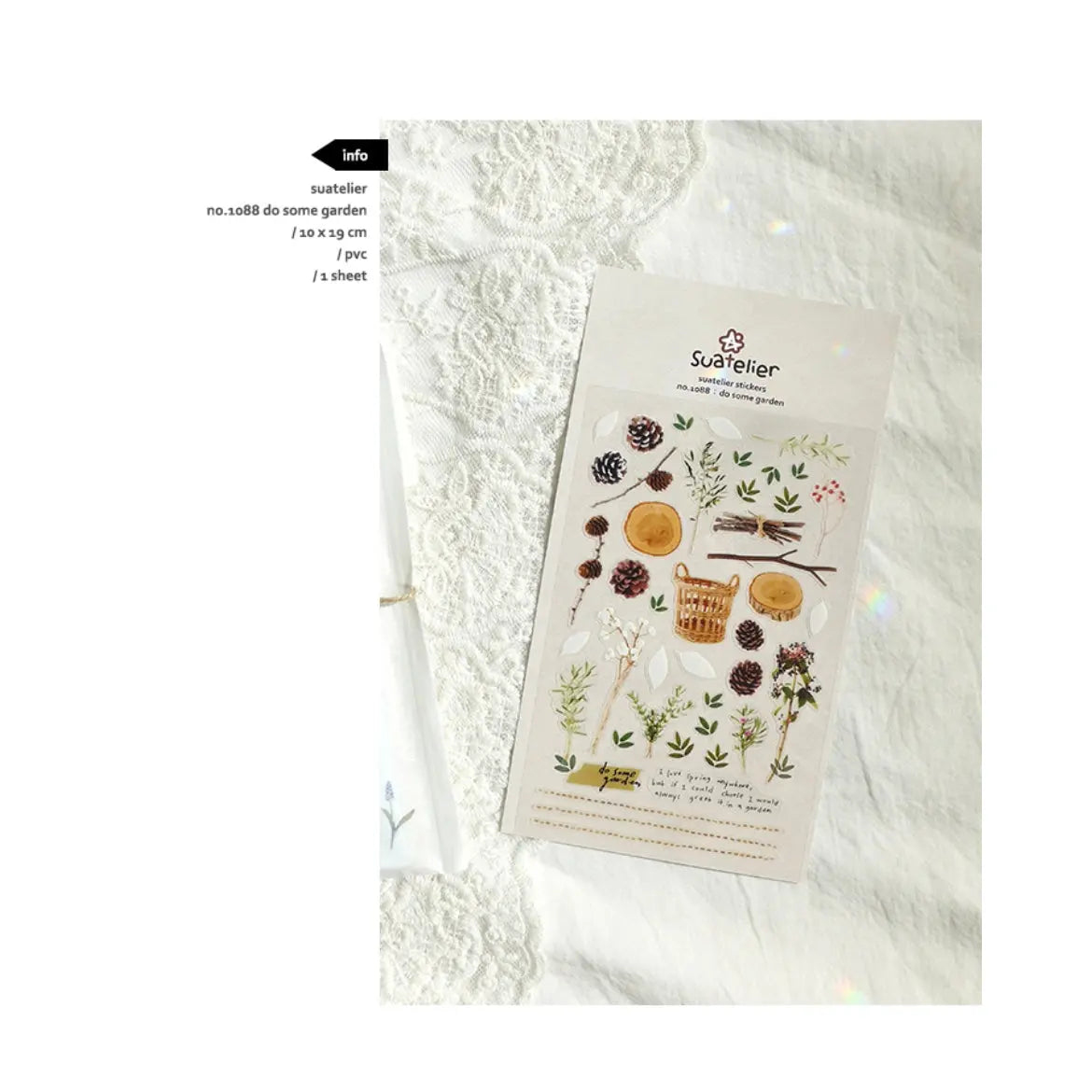 Suatelier Do Some Garden Decorative Sticker Sheet by LuLuFun Studio