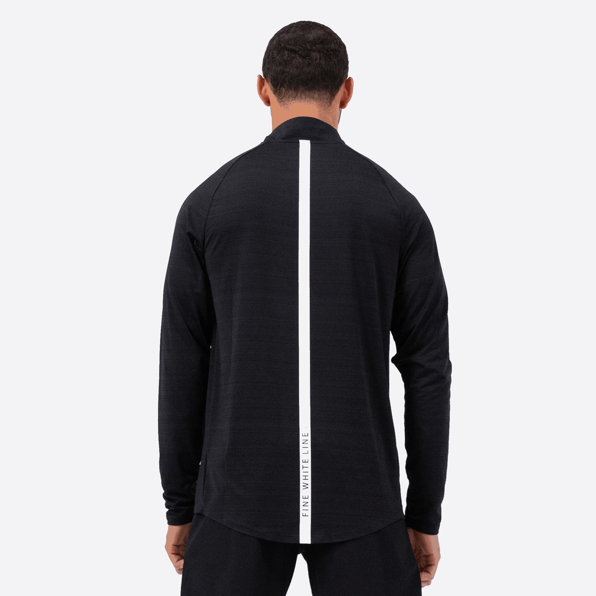 Men's Comet Black 1/4 Zip Jacket