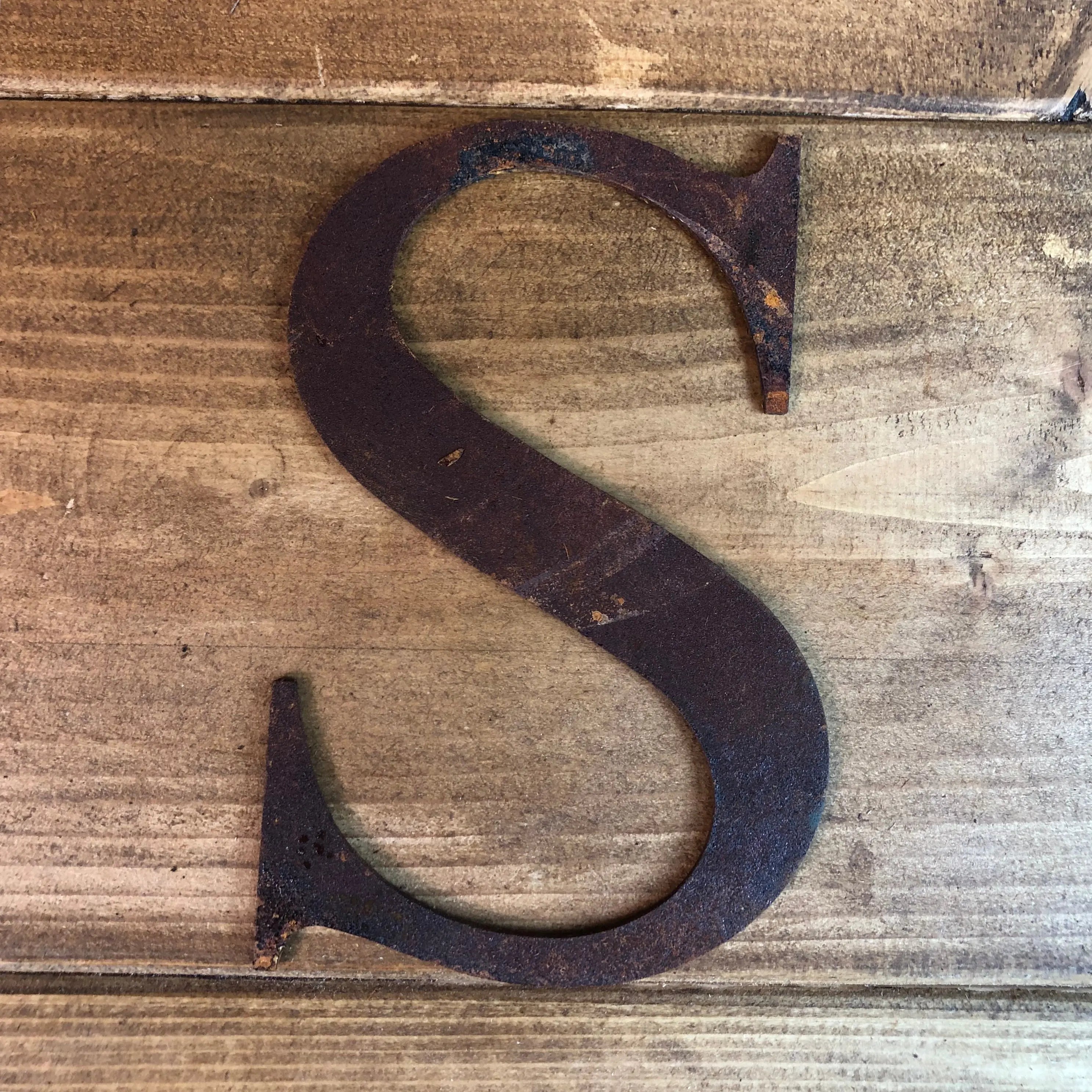 Rustic Metal Alphabet Letters & Numbers – 5 Inch Steel Wall Art by RWN