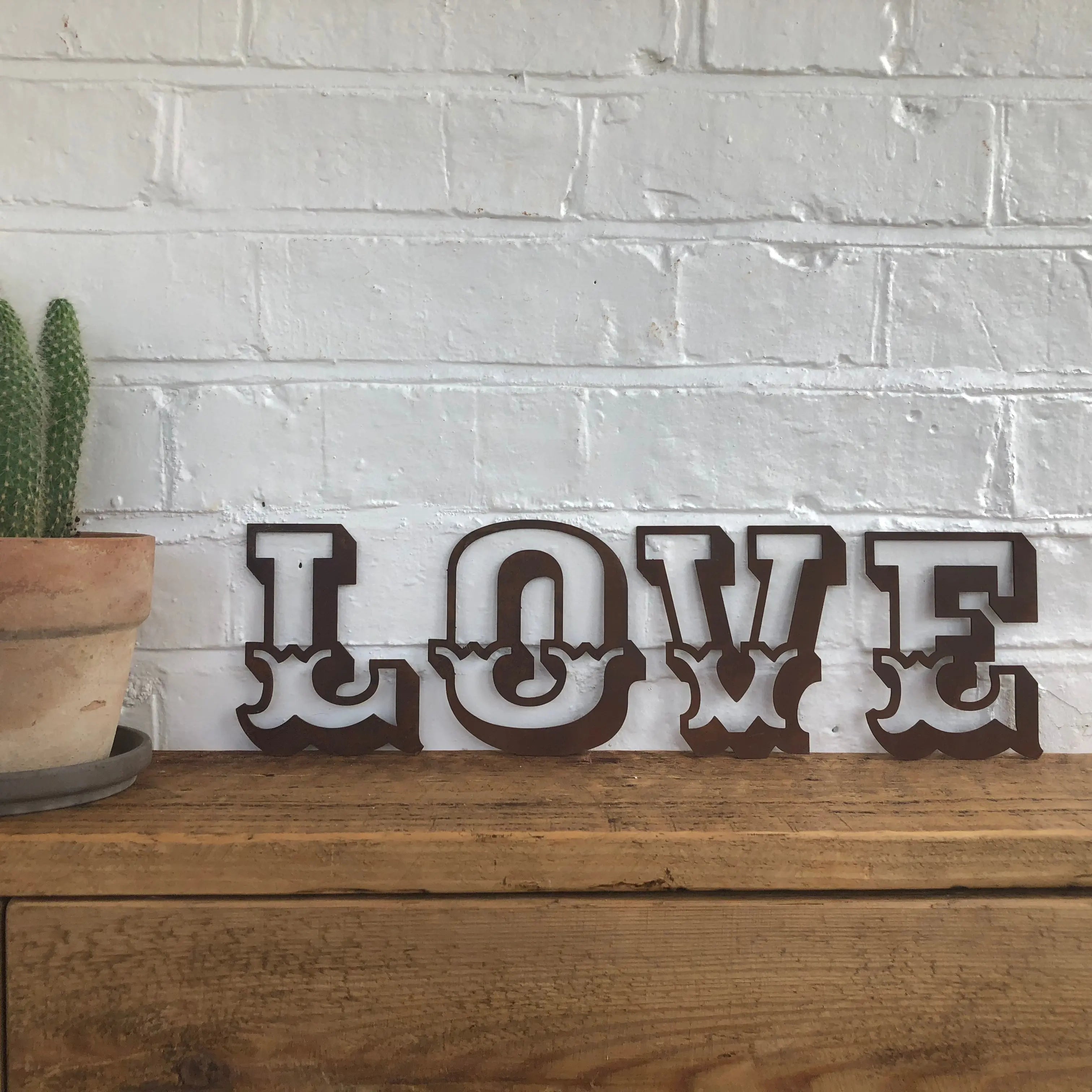 Rustic Metal Carnival Letters – 5 Inch Steel Wall Decor | Rustic Warehouse