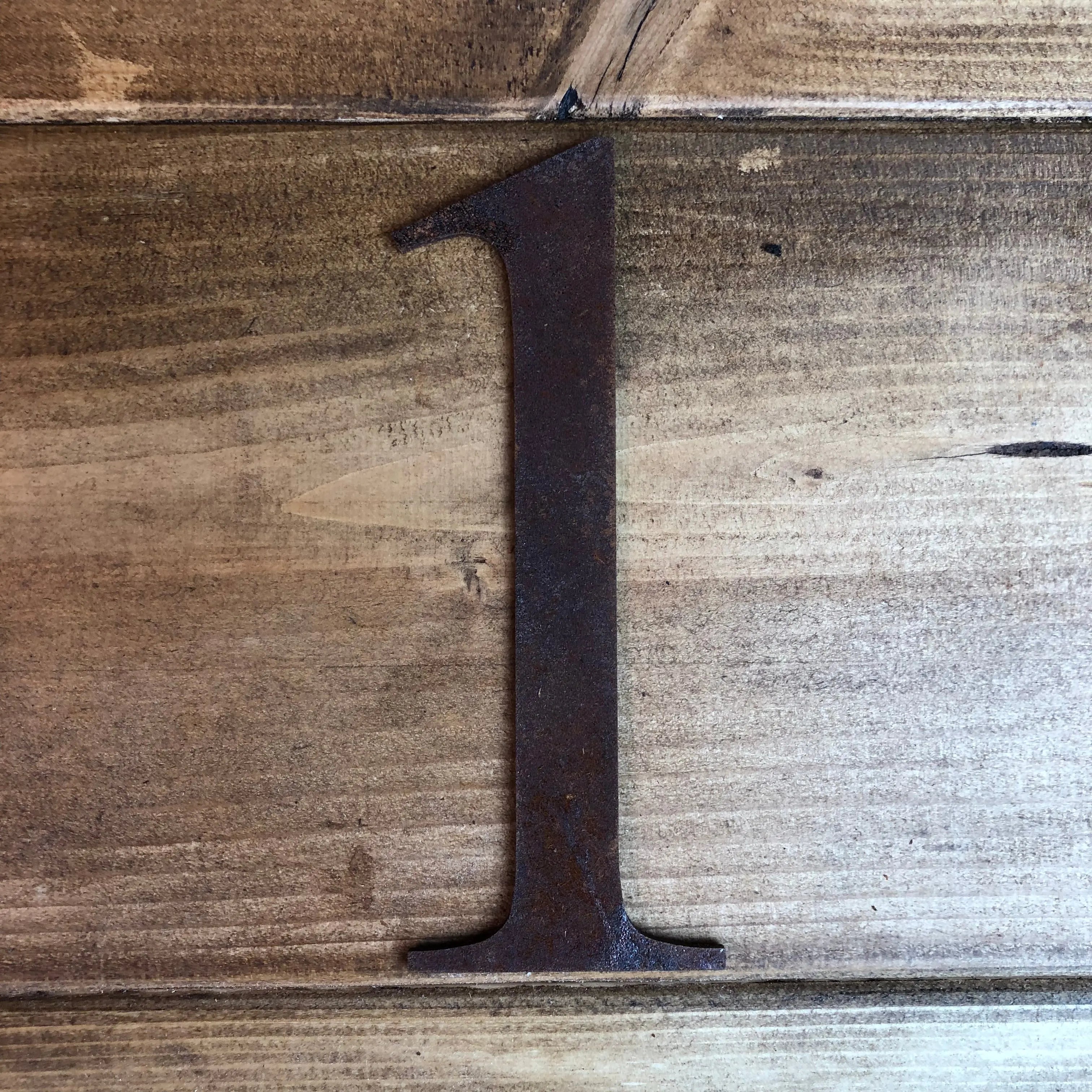 Rustic Metal Alphabet Letters & Numbers – 5 Inch Steel Wall Art by RWN