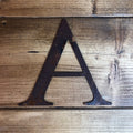 Rustic Metal Alphabet Letters & Numbers – 5 Inch Steel Wall Art by RWN