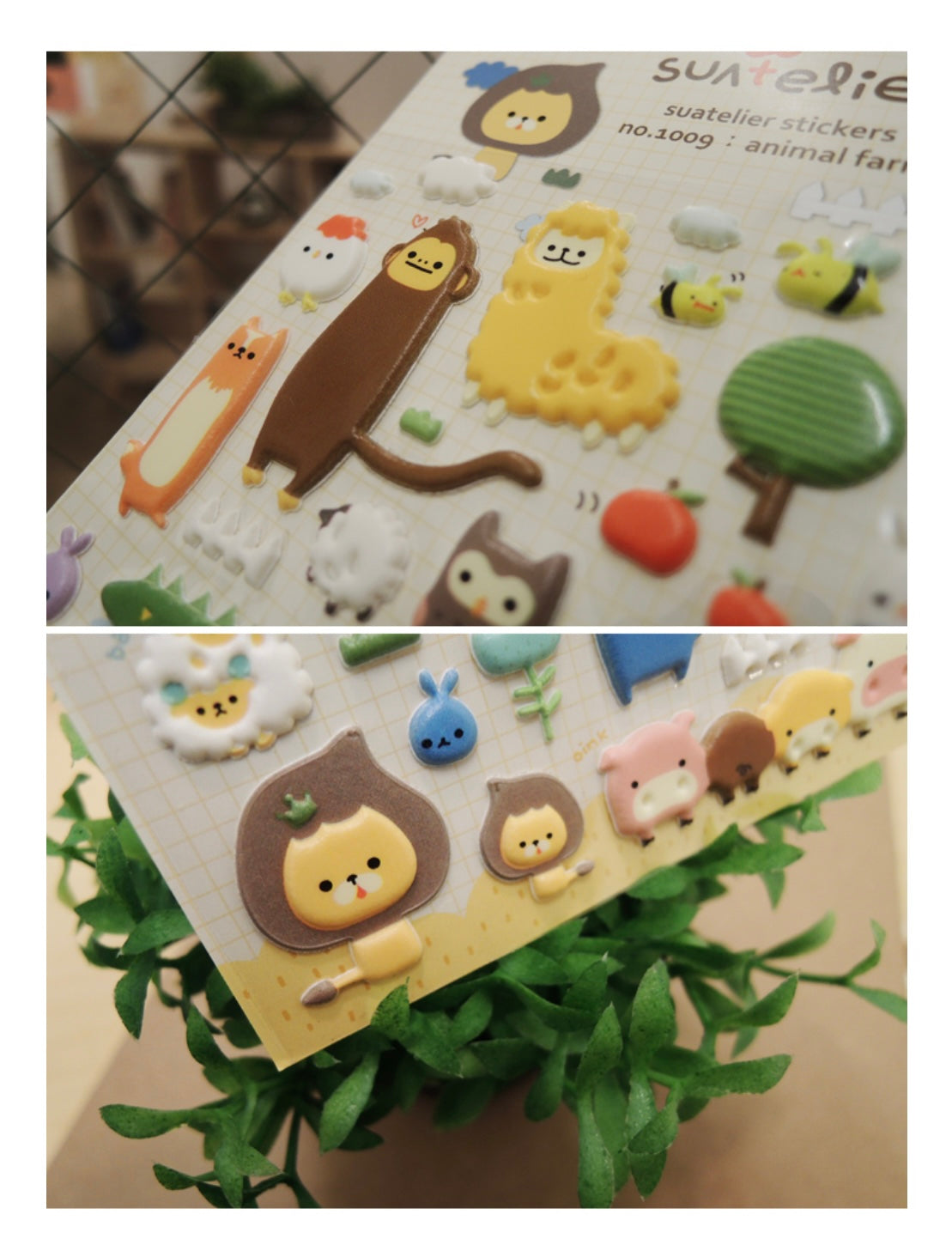 Suatelier Animal Farm Cute Decorative Stickers for Scrapbooking