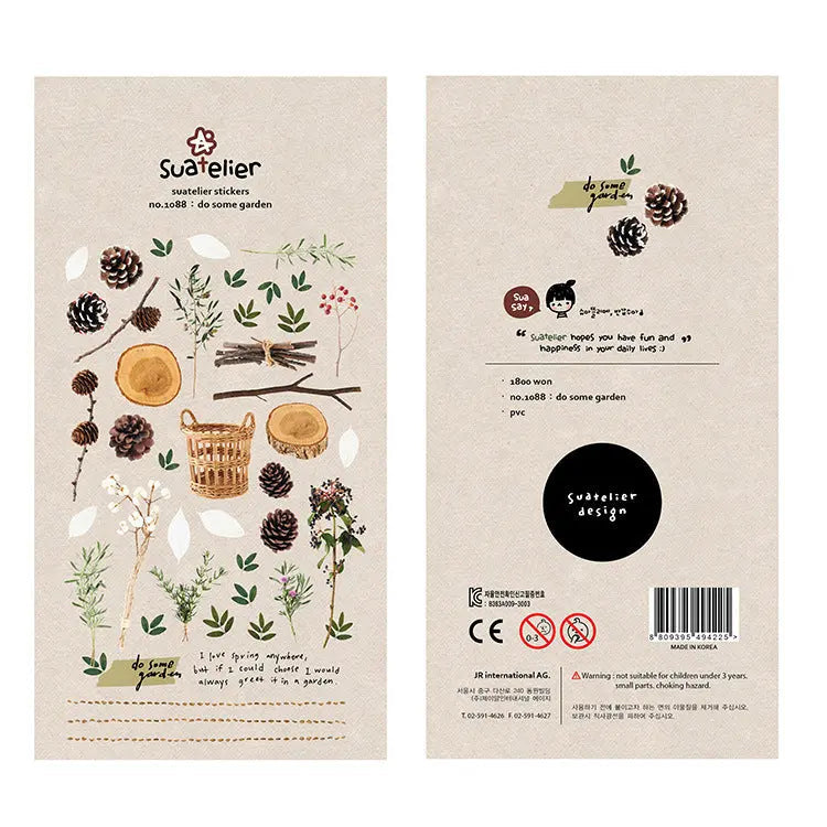 Suatelier Do Some Garden Decorative Sticker Sheet by LuLuFun Studio