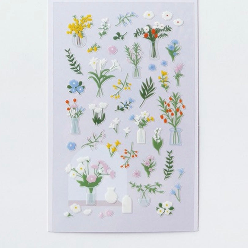 Suatelier Fleur Floral Stickers for Journaling and Scrapbooking
