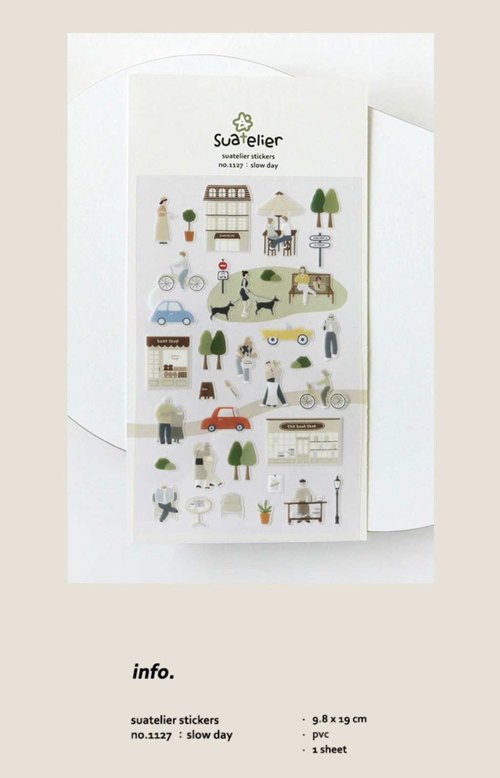 Suatelier Slow Day Decorative Stickers for Journaling and Planners