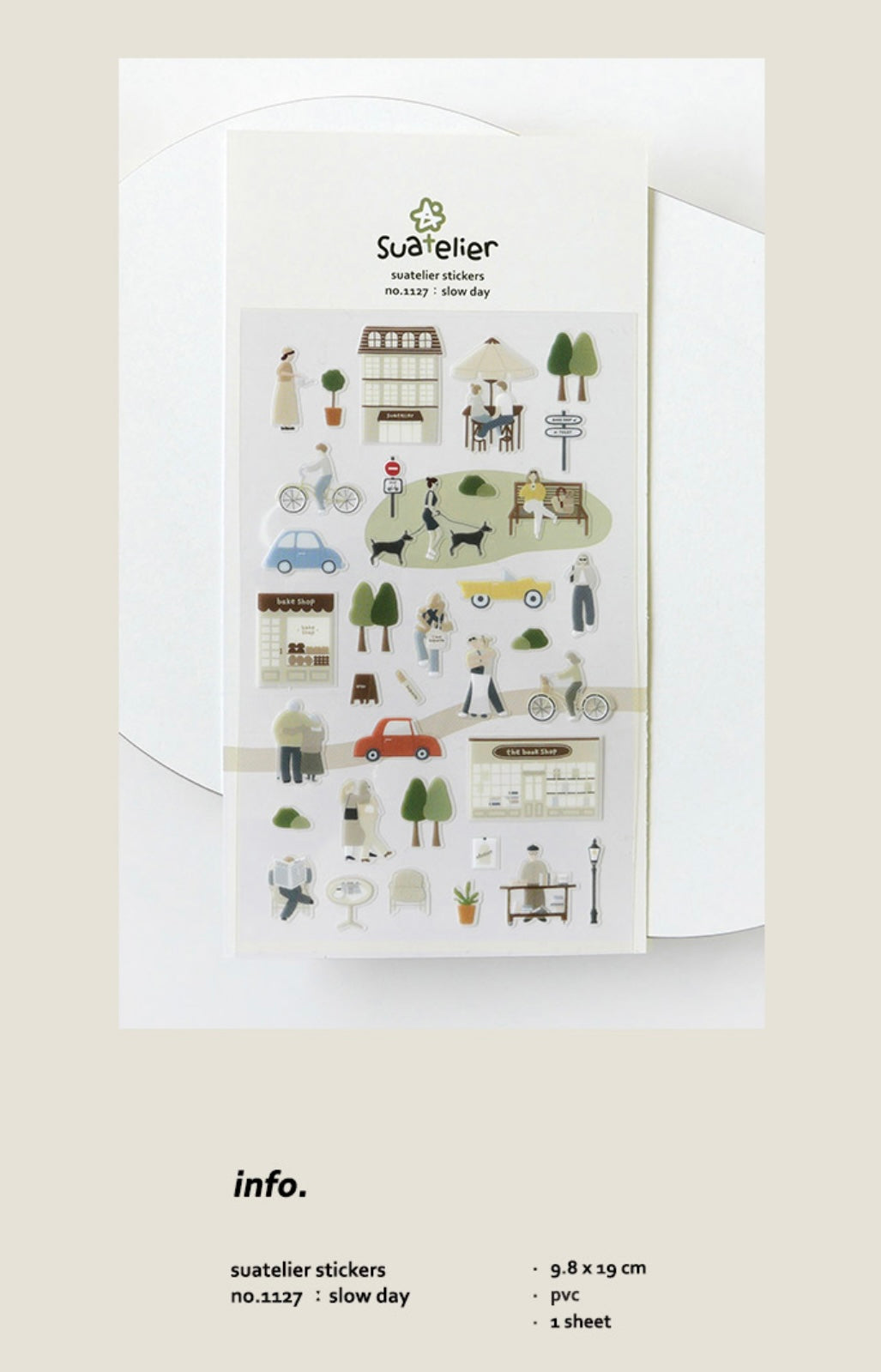 Suatelier Slow Day Decorative Stickers for Journaling and Planners