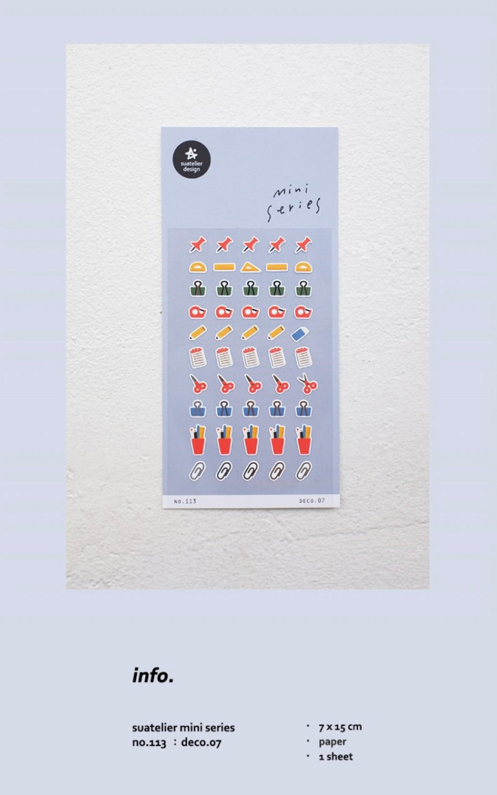 Suatelier Deco.07 Planner Sticker Sheet for Journaling by LuLuFun