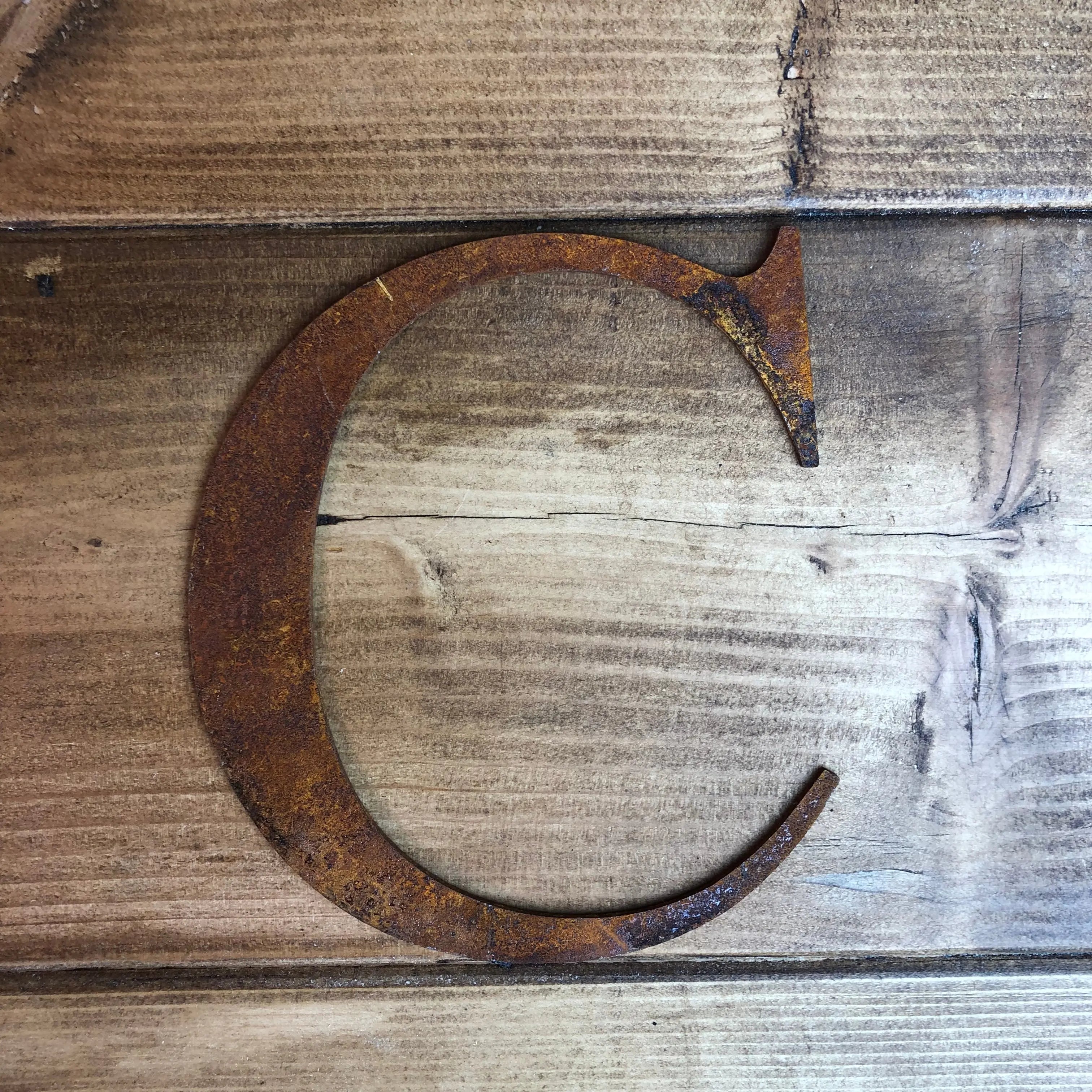 Rustic Metal Alphabet Letters & Numbers – 5 Inch Steel Wall Art by RWN