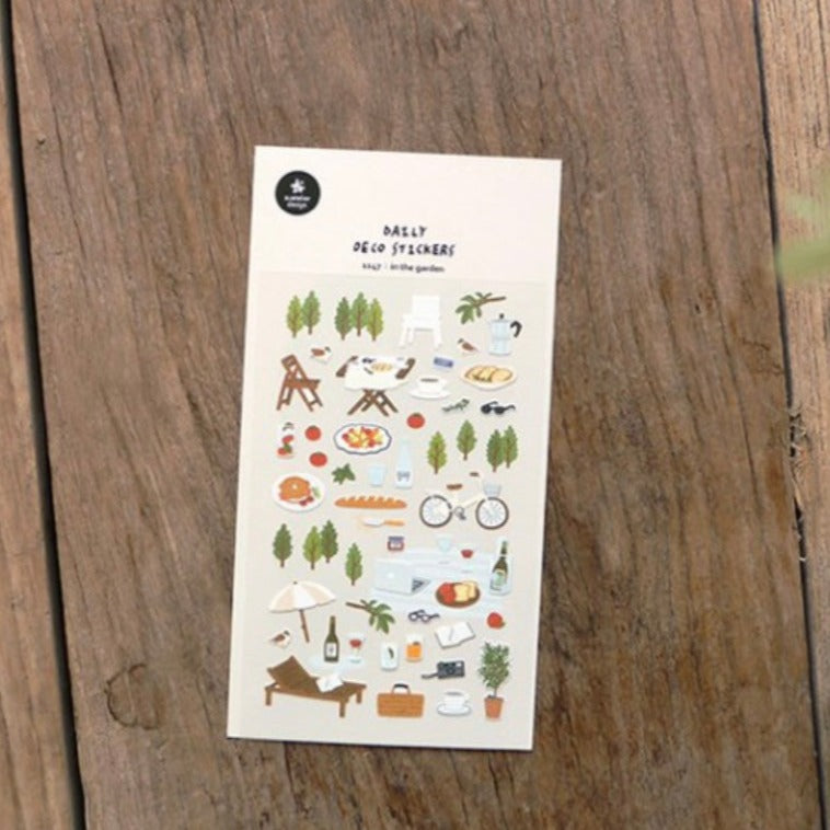 Suatelier In the Garden Decorative Floral Stickers for Journaling