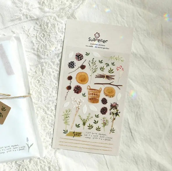 Suatelier Do Some Garden Decorative Sticker Sheet by LuLuFun Studio