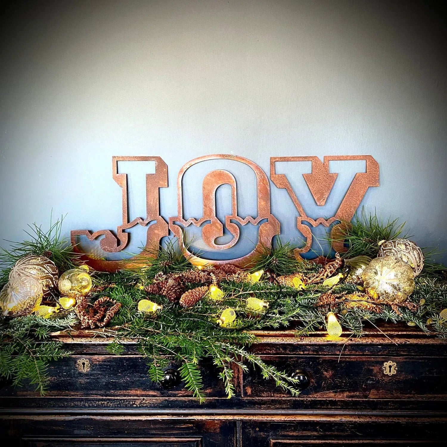 Rustic Warehouse Norfolk 12" Metal Carnival Letters – Vintage Steel Signage