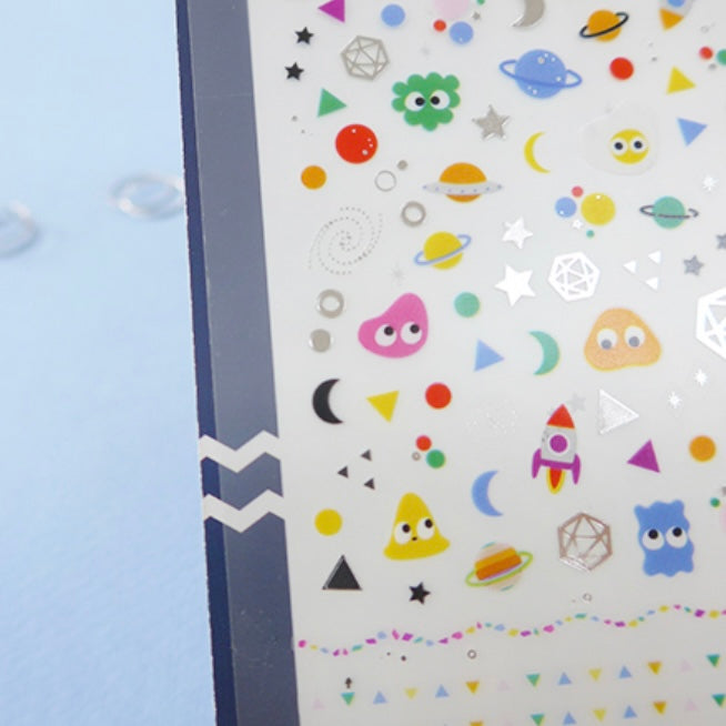 Jelly Monster Decorative Sticker Sheet for Journaling by Suatelier