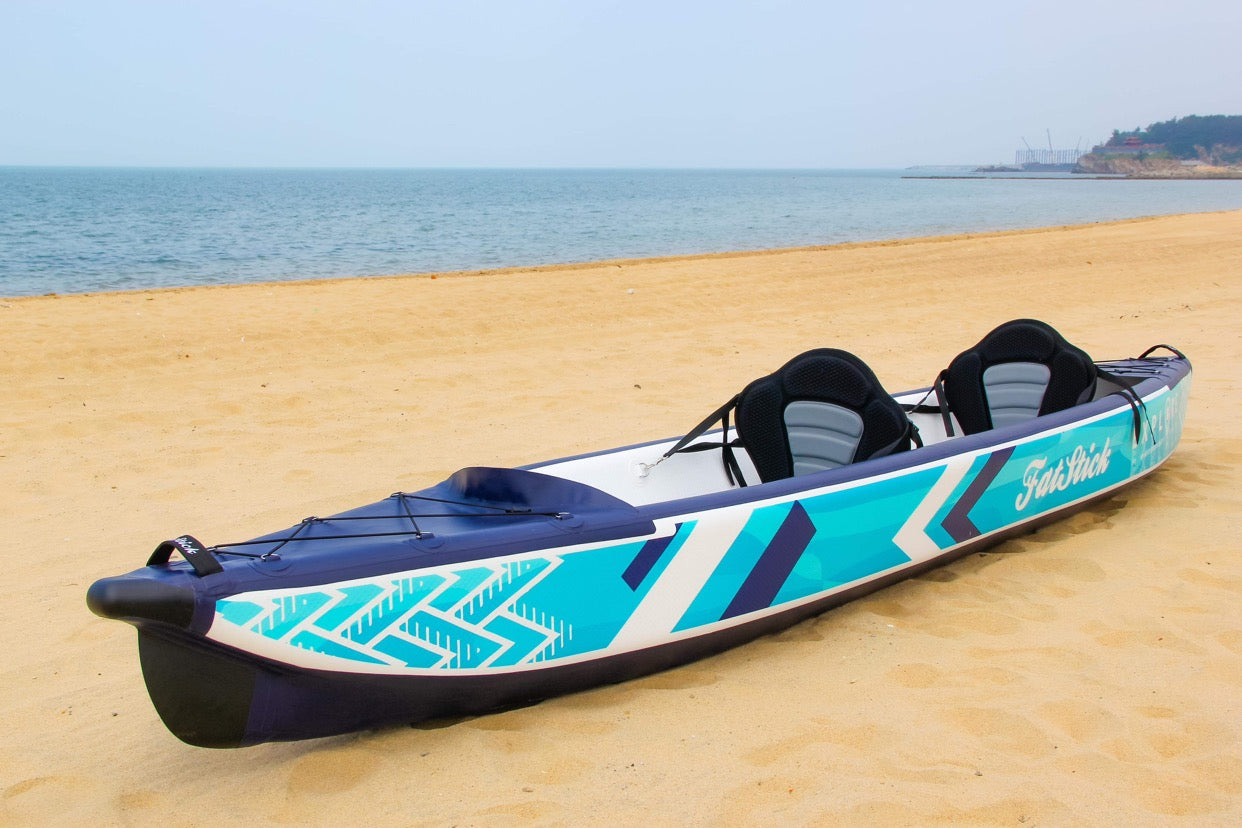 FatStick Inflatable Drop Stitch Kayak Package | 1 or 2 Person Canoe