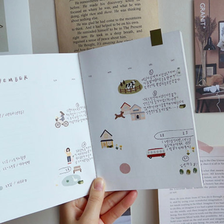 Suatelier Village Decorative Stickers for Journaling and Scrapbooking