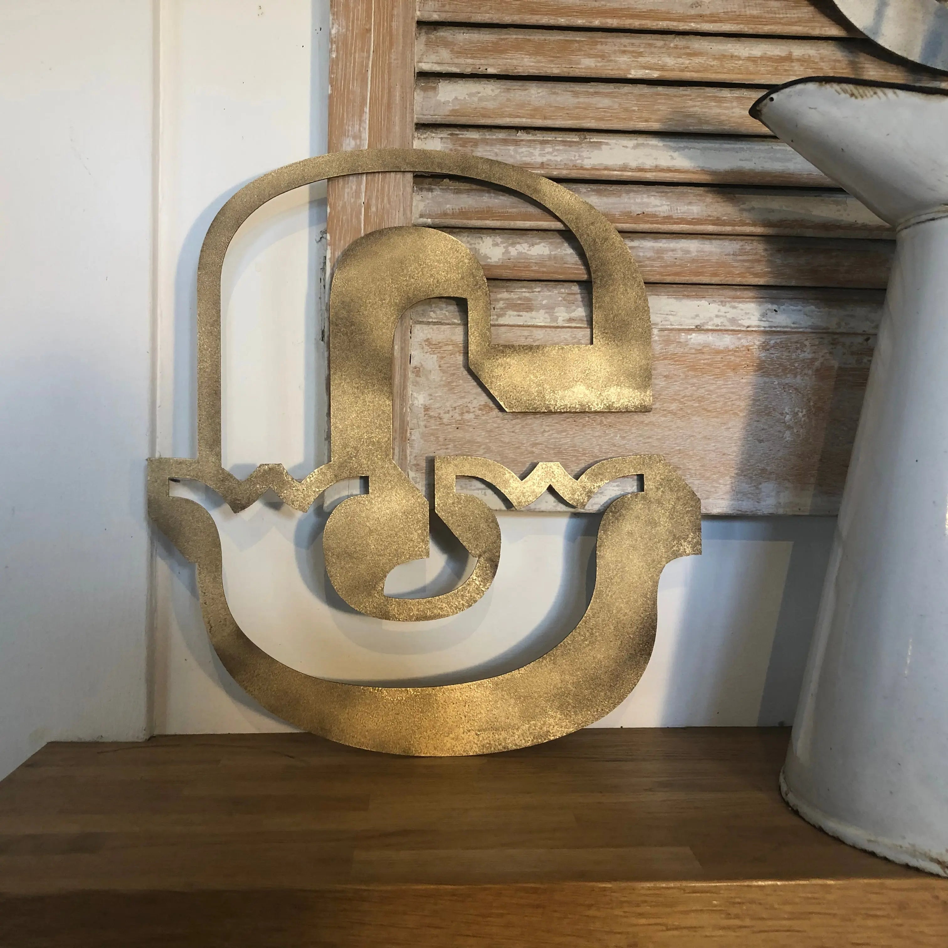 Rustic Gold Metal Carnival Letters | Distressed Steel Signage by Norfolk