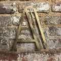 Rustic Warehouse Gold Art Deco Metal Alphabet Letters for House Signs