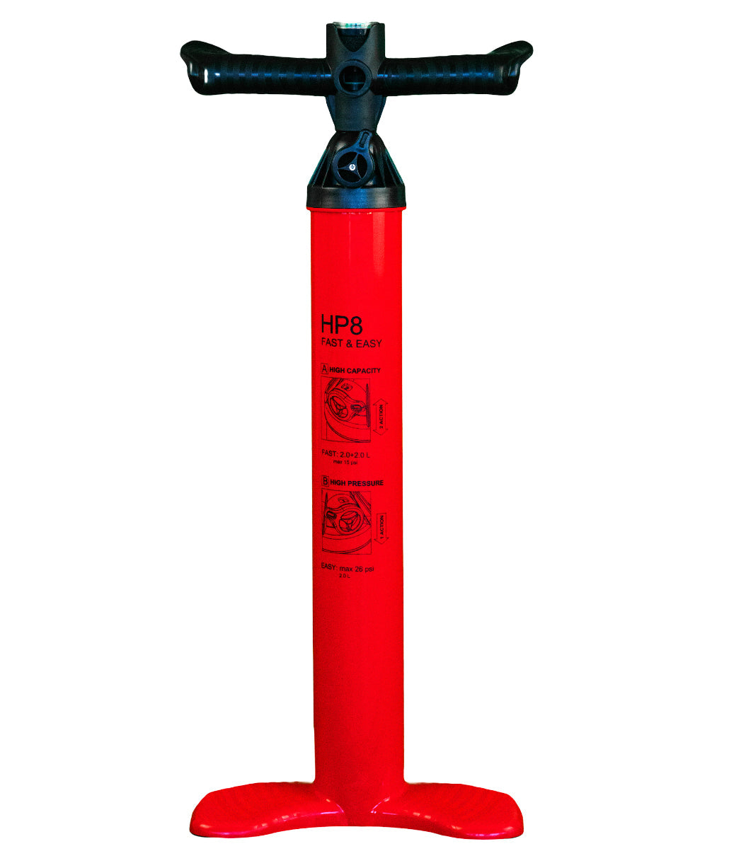 FatStick High Pressure Dual Action SUP Hand Pump with Gauge - 20PSI