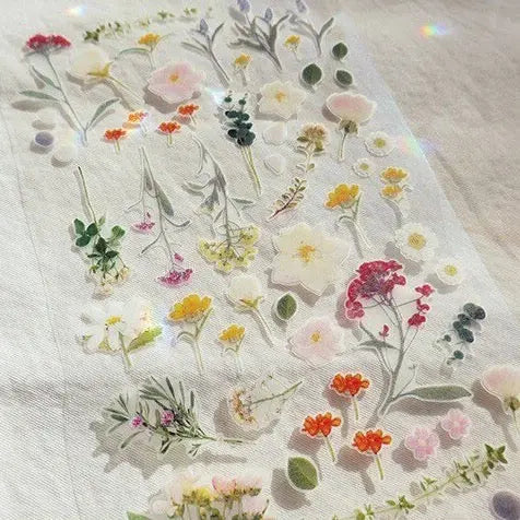 Suatelier Flower Letter Floral Stickers for Journaling and Scrapbooking