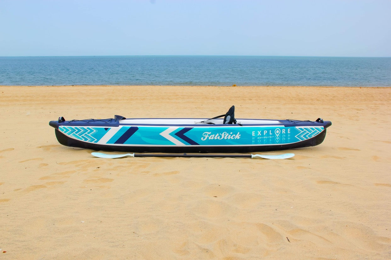 FatStick Inflatable Drop Stitch Kayak Package | 1 or 2 Person Canoe