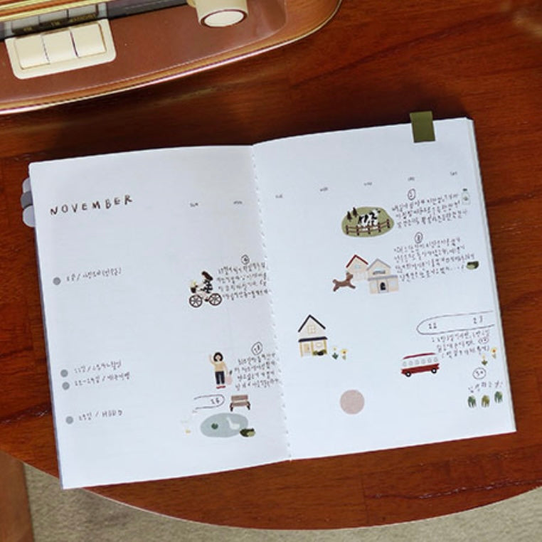 Suatelier Village Decorative Stickers for Journaling and Scrapbooking