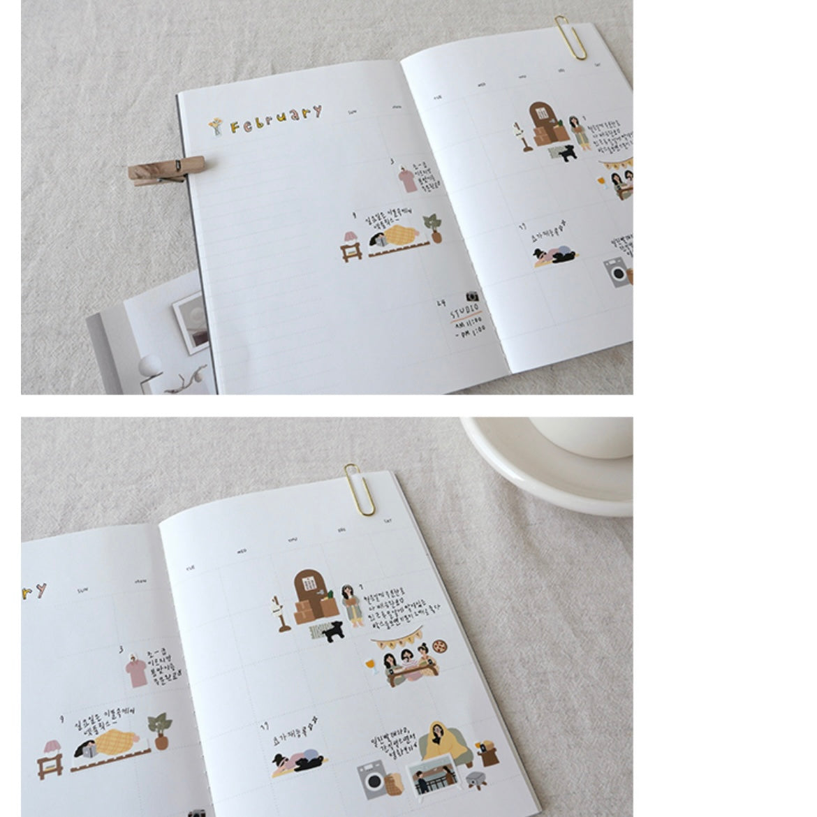 Suatelier Vlog Home Decorative Stickers for Journaling and Planners
