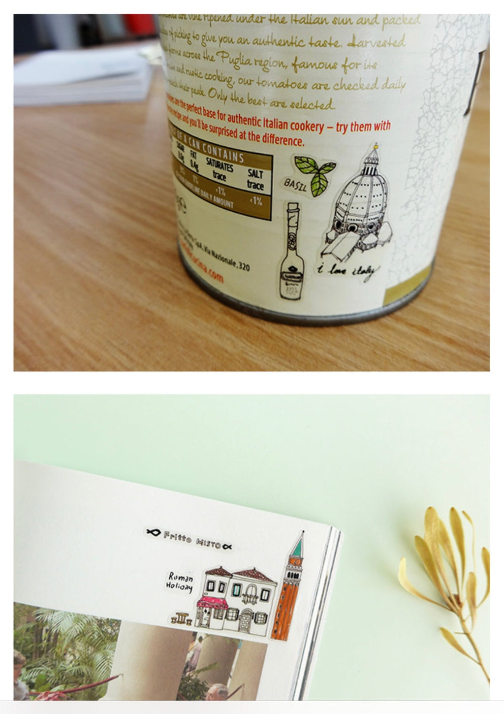 Suatelier Roman Holiday Decorative Stickers for Journaling and DIY Crafts