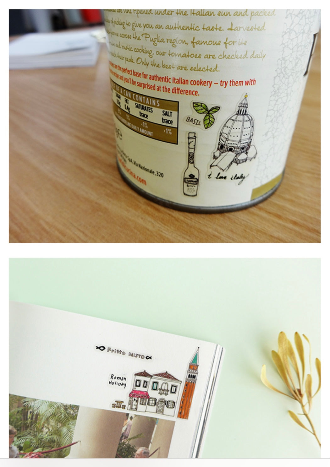 Suatelier Roman Holiday Decorative Stickers for Journaling and DIY Crafts